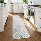 LIVEBOX Washable Runner Rug 2x6, Modern Kitchen Runners Entryway Runner Rug, Non-Shedding Non-Slip Indoor Carpet for Hallway Kitchen Entryway Laundry Room Bathroom