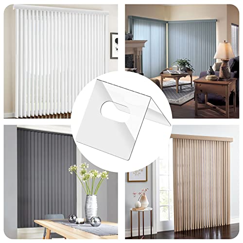 25 Sets Clear Vertical Blind Repair Tabs Replacement - Vertical Blinds tabs/Blind Fixers for Blinds Easy Fix for Damaged Slats & Parts | Restore Your Blinds Instantly!