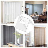 25 Sets Clear Vertical Blind Repair Tabs Replacement - Vertical Blinds tabs/Blind Fixers for Blinds Easy Fix for Damaged Slats & Parts | Restore Your Blinds Instantly!