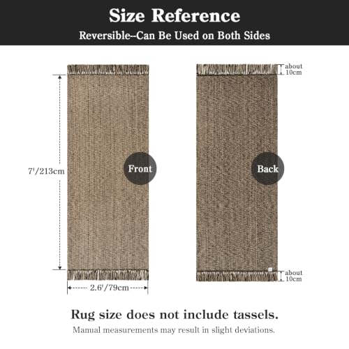 Collive Boho Christmas Hallway Runner Rug, Washable Kitchen Runner Rugs