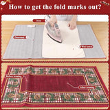 Christmas Kitchen Rugs Sets of 3, Washable Christmas Rugs for Kitchen, Non Slip Christmas Kitchen Rugs and Mats, Farmhouse Kitchen Floor Carpet Set for Winter Xmas Holiday Decoration