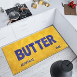 Butter Rug - Bright Yellow Plush Shaggy Non Slip Runner Kitchen Mat and Ultra Soft Accent Rug for Living Room Bedroom or Entryway - 47"x20" Fluffy Indoor Carpet