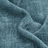 CaliTime Throw Pillow Covers Decorative 18 X 18 Inches Pack of 2 Cotton Thread Stitching Edges Solid Dyed Soft Chenille Cushion Cases for Couch Sofa Bed Living Room Farmhouse Smoke Blue