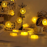 Novelty Lemon Decor Fairy String Lights with 20 LED, Battery Operated Warm Twinkle Christmas String Lights for Kitchen,Party,Wedding,Festival,Home Decorations,13ft/4m (Provide Two Extra Lemon Slices)