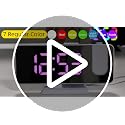 Projection Alarm Clock for Bedrooms Ceiling,7.3" Digital Clock Large Display Mirror Screen,11 Colors RGB Clock with 180° Rotatable Projector,5 Auto Dimmer,12/24h, Snooze,Dual Alarm