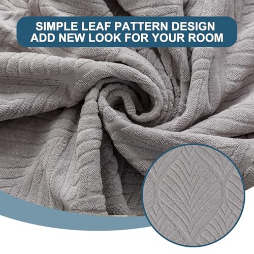 Waterproof Stretch Seat Covers,Dining Room Chair for 4 Set Removable Washable Chair Slipcover Protectors,Rear Covers,Light Grey