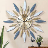 Lafocuse 23 Inch Silent Large Wall Clock for Living Room Décor, Decorative Mid Century Wall Clock, Sunburst Starburst Wall Clocks Battery Operated, Modern Art Deco