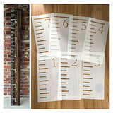 7 Feet Growth Chart Stencil Measuring Kids Height Growth Chart Scale Stencils Reusable Ruler Template Painting on Wood | 7 Feet