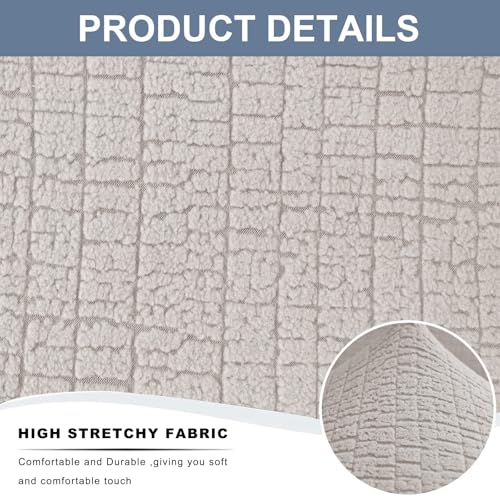 Eco-Ancheng Chair Cover Dining Chair Covers Set of 5 with Bench Chair Cover Parsons Chair Slipcover Jacquard Bench Slipcover Removable Kitchen Chair Protector for Dining Room Hotel Restaurant,16