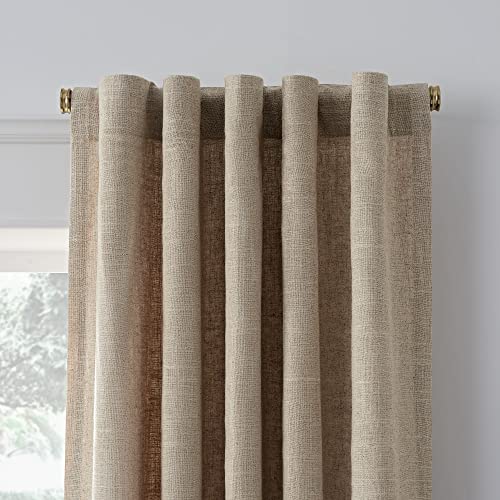 MODE Premium Collection Side Mount 1 1/8" Diameter Curtain Rod Set of Two with Brushed Gold End Cap Finials and Steel Wall Mounted 12” to 20” Adjustable Curtain Rods, Brushed Gold
