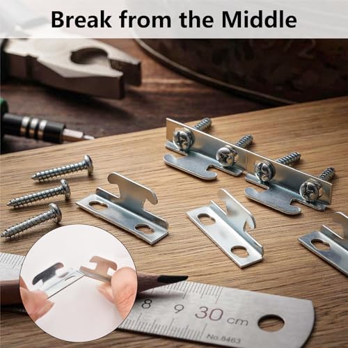 Curtain Rod Bracket Curtain Rod Hardware Brackets Curtain Rod Single Bracket Spreader Wall Bracket Hooks Curtain Rod Hooks for Wall(12 Sets)
