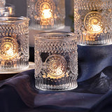 Clear Votive Candle Holders Set of 36- Glass Tea Light Candle Holders Bulk