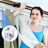 Jetec 4 Pieces 1 Inch Mini Blind Brackets White Plastic Profile Box Mounting Window Blinds Headrail Bracket Replacement