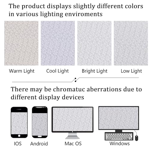 Lecloud Bessie White Curtains 63 Inch Length 2 Panels, Light Filtering Curtains for Bedroom, Faux Linen Textured Window Drapes with Rod Pocket, Window Treatments for Living Room, Each 40 W x 63 L