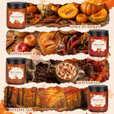 SLASHOME Fall Candles Set for Home Fragrance, 4 Pack 7 oz