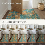 Abstract Washable 2x6 Hallway Runner Rug Non Slip Kitchen Runner