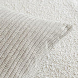 Decorative Corduroy Throw Pillow Covers 18x18 Inch Neutral