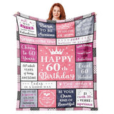 60th Birthday Gifts for Women, 60th Birthday Decorations for Woman, Best Gifts for 60th Birthday, Cool 60th Birthday Gifts, 1966 Birthday Gifts Blanket 50"x60", 60 Year Old Birthday Gift Ideas