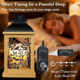 Candle Warmer Lamp Wood with Timer and Dimmer, Enclosed Farmhouse Candle Warmer Lantern for Jar Candles, Housewarming Home Decor Women Mom Gift (Handmade Wood)
