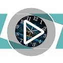 XNM Modern Decorative Glass Wall Clocks Battery Operated 12 Inch Teal Tree of Life Wall Clocks for Living Room Kitchen Bedroom Office Decor Natural Landscape Analog Wall Clock Silent