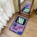 LAKEA Purple Games Console Tufted Rug Funny Childhood Memories Rug Cute Flocking Carpet Floor Pad Anti Slip Doormat Aesthetic Home Pad (23.6X15.7 Inch)