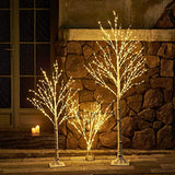 LITBLOOM Lighted Birch Twig Tree with Fairy Lights 4FT 200 LED Lights for Indoor Outdoor Home Christmas Holiday Decoration
