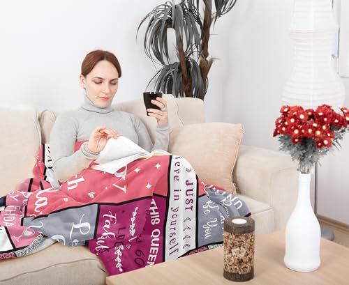 60th Birthday Gifts for Women, 60th Birthday Decorations for Woman, Best Gifts for 60th Birthday, Cool 60th Birthday Gifts, 1966 Birthday Gifts Blanket 50"x60", 60 Year Old Birthday Gift Ideas