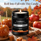 Fall Candles, Caramel Apple Scented, Autumn Seasonal Candle for Fall