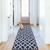 Washable Hallway Runner Rug 2x6',Non-Slip Kitchen Runner, Blue