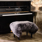 LLB Genuine Sheepskin Area Rug Wool Rug Fur Carpet Fluffy Shaggy Fur Rug for Living Room Kids Bedroom Real Sheepskin Throw Lambskin Rugs Sofa Mat Chair Seat Covers (Carbon Gray, 2 x 3 ft Sheepskin)