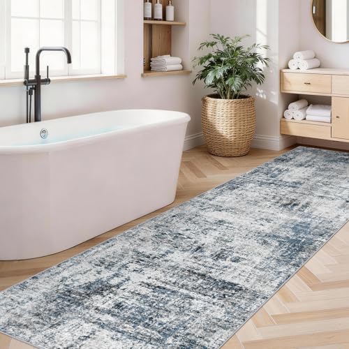 Washable 2x8 Runner Rug: Modern Abstract Carpet Runners for Hallway