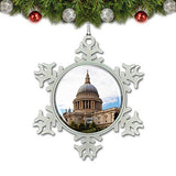 UK England St. Paul's Cathedral London Christmas Ornament Tree Decoration Crystal Metal Souvenir Gift