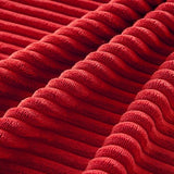 MIULEE Soft Corduroy Decorative Throw Pillow Covers Christmas Red 18x18