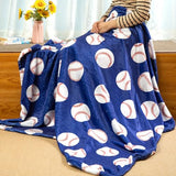 Sviuse Baseball Blanket Blue Soft Blanket for Boys Teenagers Men Twin Size | Baseball Lover Gifts, Baseball Blanket for Adults Teens Kids, Sport Theme, All Season Use, Couch, Bed & Sofa, Home Decor