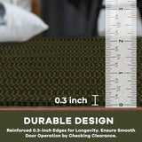 KOZYFLY 3x5 Washable Area Rug, Woven Entryway Rug, Sage Green/Taupe