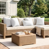 MIULEE Pack of 2 12x20 Outdoor Pillow Inserts, Waterproof Decorative Rectangle Throw Pillow Inserts for Patio Sofa Garden Porch Couch
