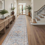 Washable Hallway Runner Rug 3x20: Non Slip Runner Rugs with Rubber Backing