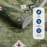 GarveeHome Washable Runner Rug 2x10 Modern Geometric Hallway Runner Rugs