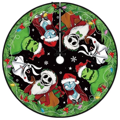 Christmas Tree Skirt 48 Inch Tree Collar Holiday New Year Winter Xmas Tree Decor Christmas Decorations for Home Party