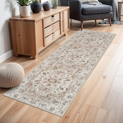 Washable Hallway Runner Rug 2x6: Non Slip Runner Rugs with Rubber Backing