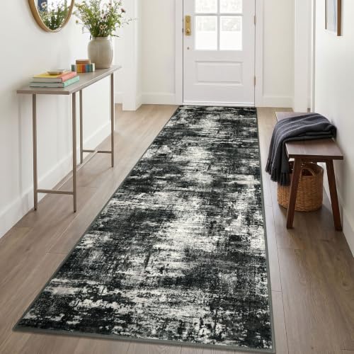 Abstract Washable 3x10 Runner Rug Runners for Hallways Non Slip