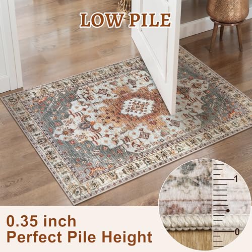 Tangsoo 3x8 Washable Runner Rugs for Hallway, Oriental Runner Rug Non Slip