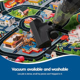 Booooom Jackson Car Rug for Kids, 59" x 31" Soft Non-Slip Play Mat with City Road Pattern, for Toddler Boy to Play Toy Cars in Playroom or Bedroom