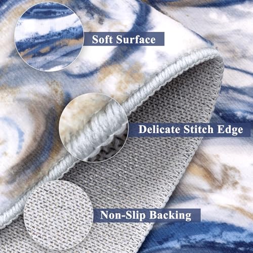 3x5 Washable Modern Abstract Area Rug Non-Slip Entryway Rug