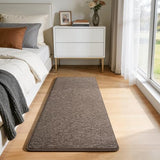 Modern Hallway Runner Rug, 2x4 Brown Washable Non Slip Runner Rug