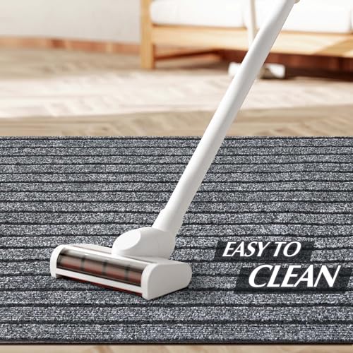 Outdoor/Indoor 2ft x 6ft Runner Rug, Hallway Custom Sizes Non-Slip Rubber Backing Area Runner Rugs Waterproof Carpet Rugs for Kitchen Entryway Balcony Garage Stair Laundry