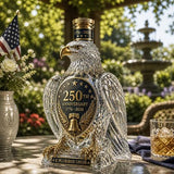 American 250th Anniversary Commemorative Bottle, Patriotic Eagle Shaped Decorative Whiskey Bottle, 1776-2026 Collectible Desktop Display Ornament for Home Office Holiday Decor (1Pc)