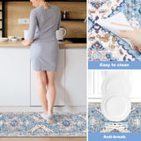 Washable Kitchen Runner Rugs Set of 3 with Non Slip Rubber Backing