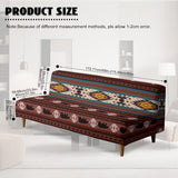 Aztec Bear Futon Cover Sofa Covers Armless Couch Cover Western Navajo Southwestern Ethnic Stretch Futon Slipcover Protector for Living Room Decor
