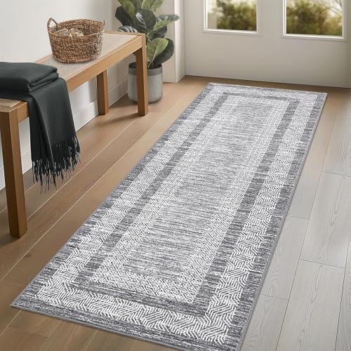 GarveeHome 2.5x8 Modern Washable Runner Rug Non Slip Washable Floor Carpet